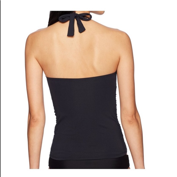 NWT Bleu Rod Beattie Shirred Halter Tankini Swim Top & Sarong Waistband Bottom - Picture 2 of 12
